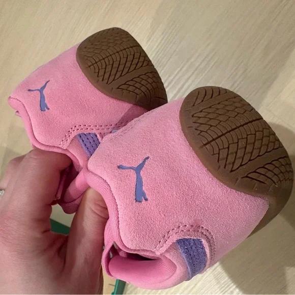 Puma Posie Pink and Lavender Alert Kids Sneakers 2.5 c - Picture 4 of 8